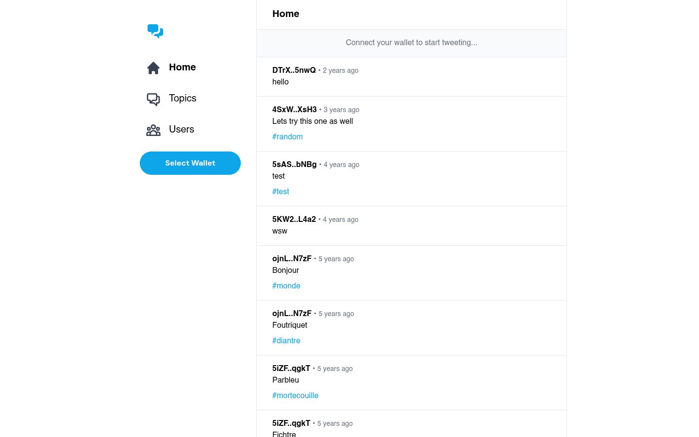 Aperçu de Solana Twitter React